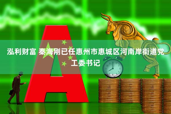 泓利财富 秦海刚已任惠州市惠城区河南岸街道党工委书记