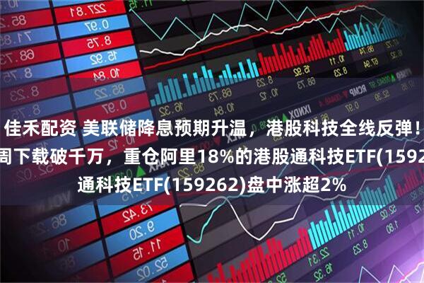 佳禾配资 美联储降息预期升温,港股科技全线反弹!阿里千问公测首周下载破千万,重仓阿里18%的港股通科技ETF(159262)盘中涨超2%